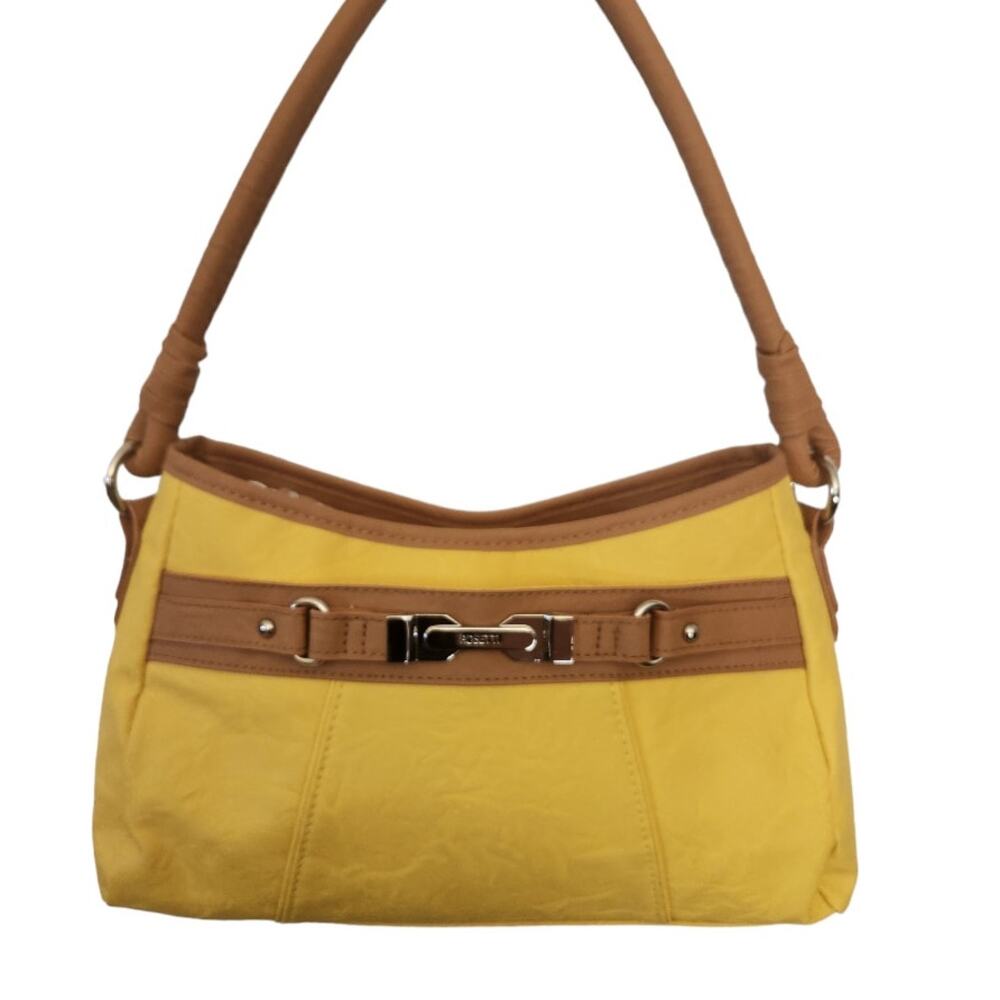 Rosetti Sea Breeze Hobo Yellow Vegan Leather Shoulder Bag Purse NWOT